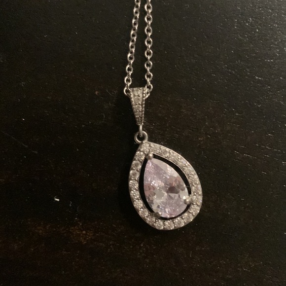 Cubic Zirconia Diamond Necklace - Picture 3 of 3
